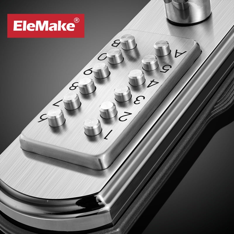 Elemake Keypad Door Lock, Keyless Entry Door Lock Mechanical Lock with Keypad, Combination Code Locks with Handle, Right Handed Door Lever, Stainless Steel 304 - NOT a Deadbolt - Image 3
